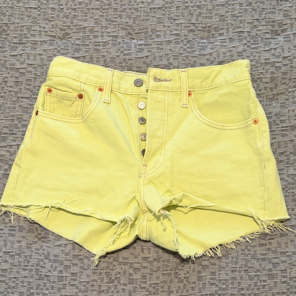 Levis 501 Denim Shorts Size 25